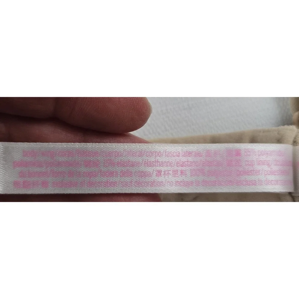 Victoria's Secret‎ PINK -Beige Underwire  Bra Wear Everywhere Lightly Lined 32C